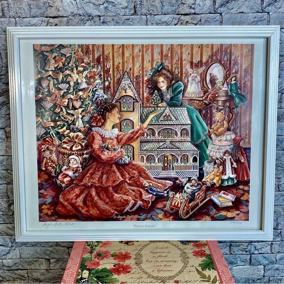 Forever Friends Print Angela Trotta Thomas Signed Numbered Framed - Picture 1 of 5